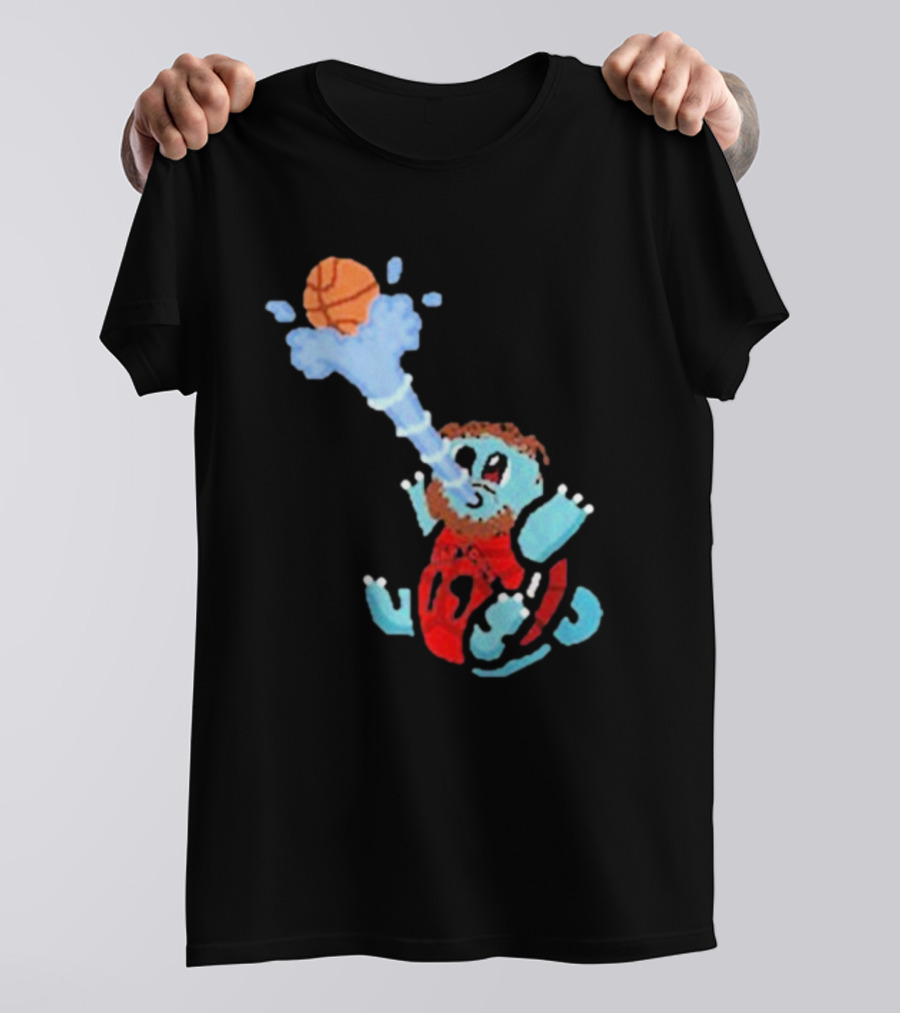 Jakob Poeltl Squirtle Toronto Raptors Basketball Fusion T-Shirt