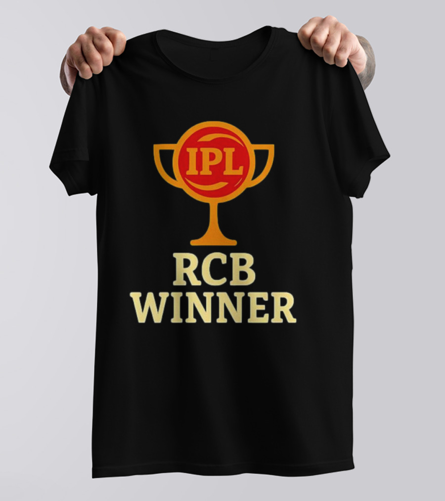 IPL RCB Winner Trophy Celebration T-Shirt