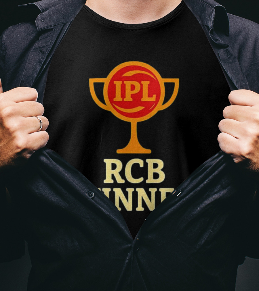 IPL RCB Winner Trophy Celebration T-Shirt