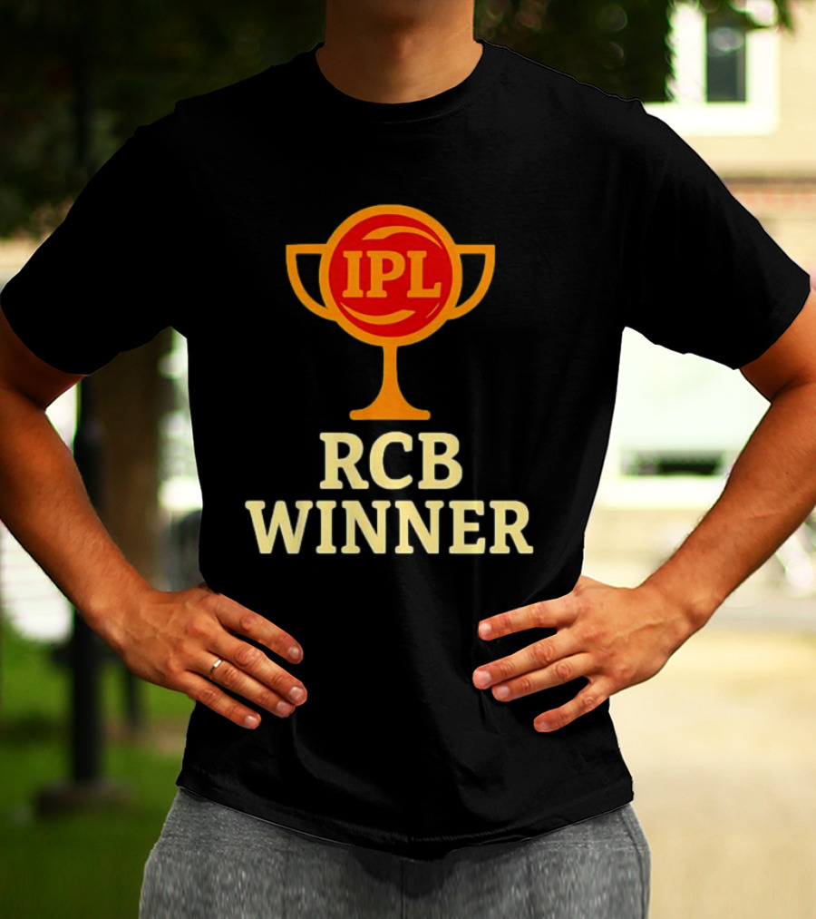 IPL RCB Winner Trophy Celebration T-Shirt