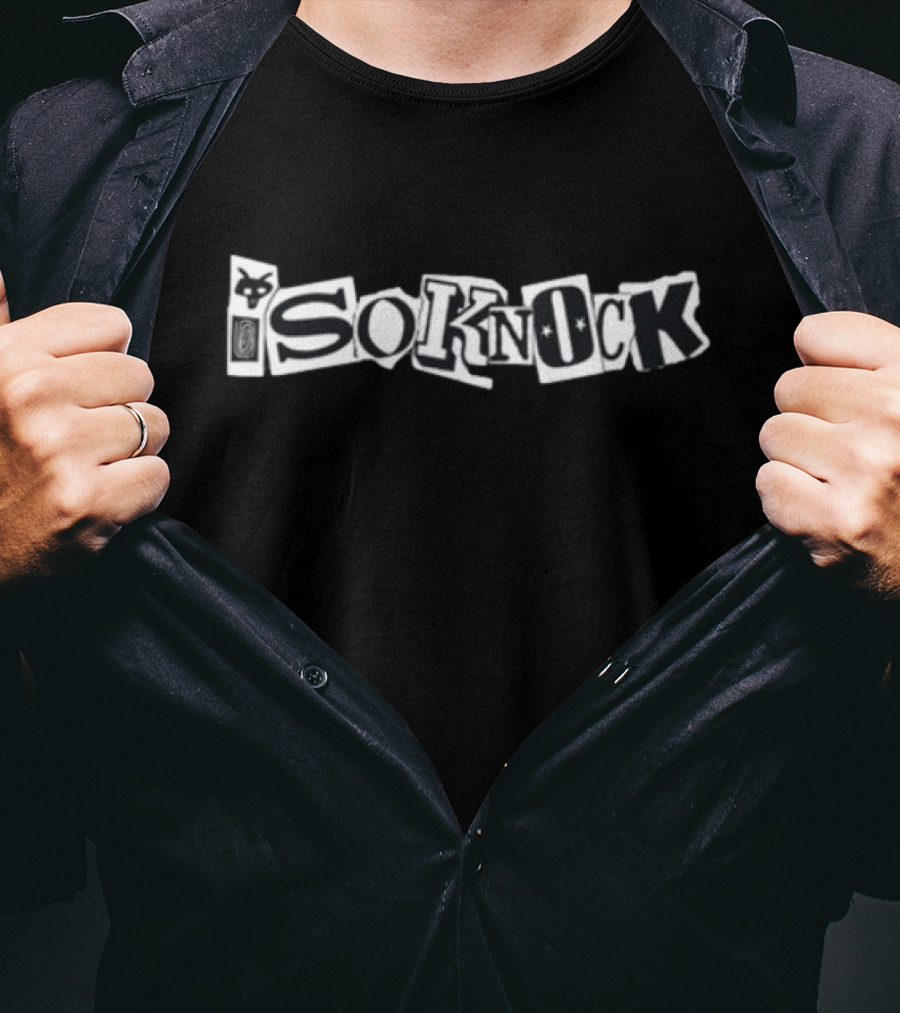 Isoknock Sd4evr Text Collage Style T-Shirt