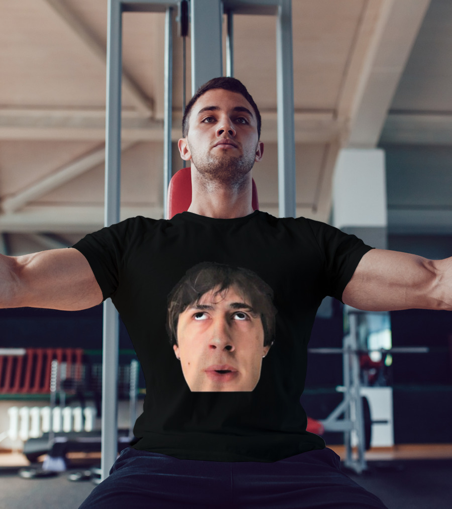 ``` James Clark Looking Up Expression Face ``` T-Shirt