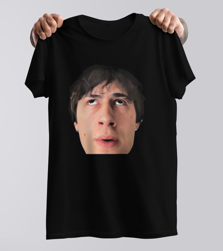 ``` James Clark Looking Up Expression Face ``` T-Shirt