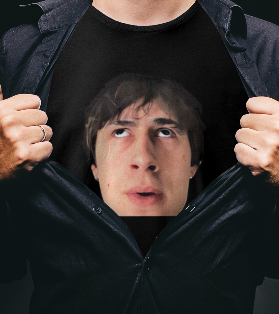 ``` James Clark Looking Up Expression Face ``` T-Shirt