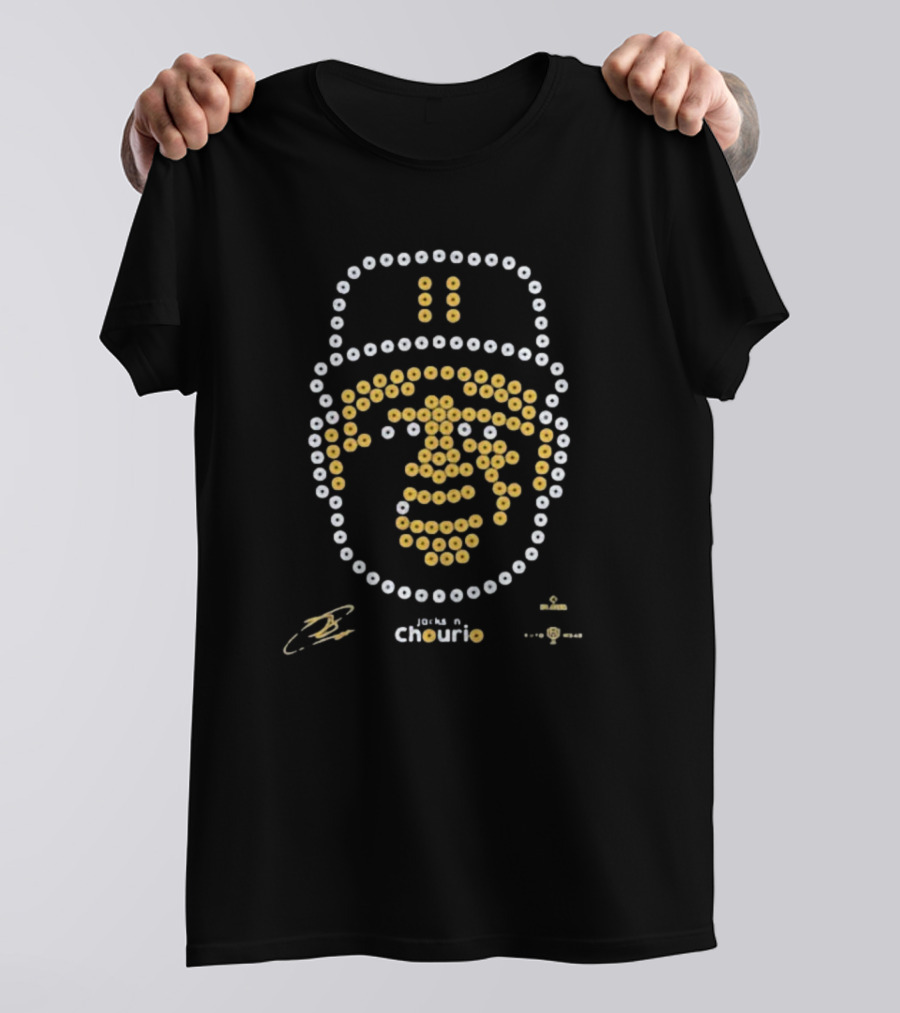 Jackson Chourio 11 Bead Face Design T-Shirt