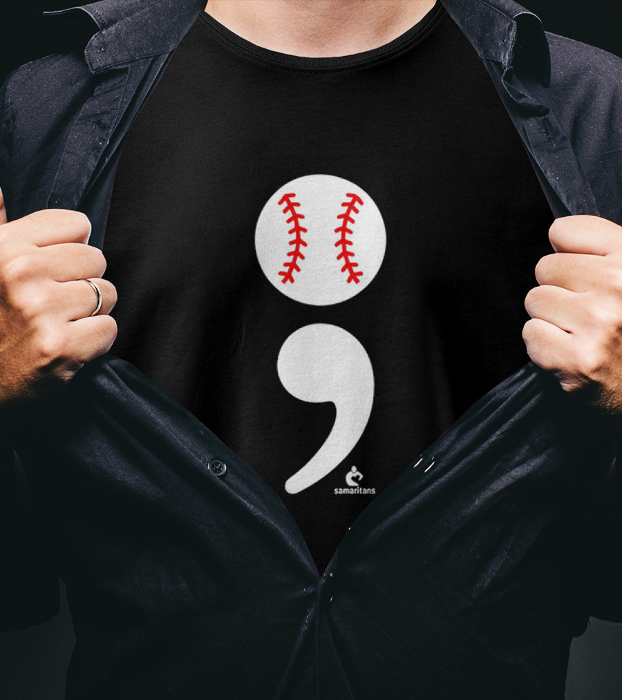 Jarren Duran The Game Isn’t Over Baseball Semicolon Symbol T-Shirt