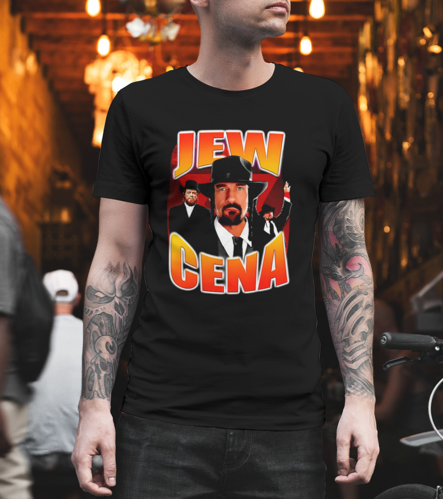 Jew Cena Fedora Hat Jewish Attire Ensemble T-Shirt