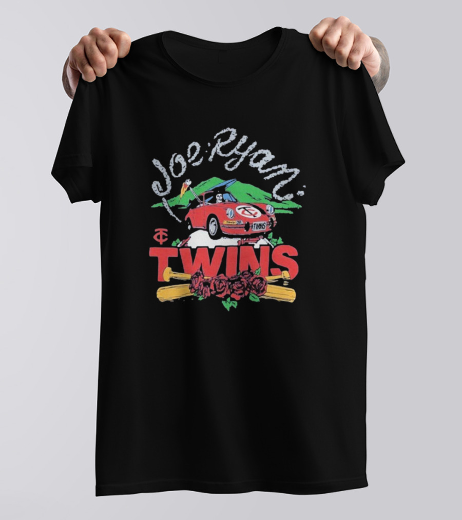 Joe Ryan Grateful Dead Road Trip Minnesota Twins Baseball Roses T-Shirt