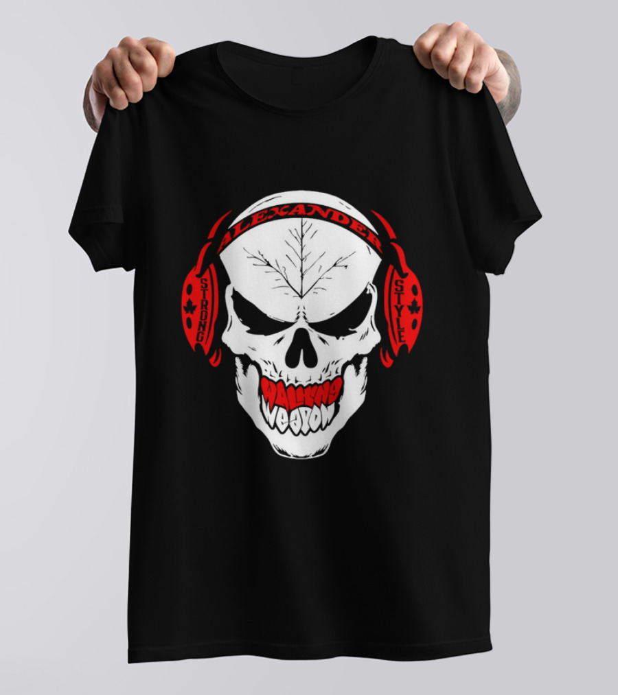Josh Alexander Strong Style Walking Weapon Skull T-Shirt