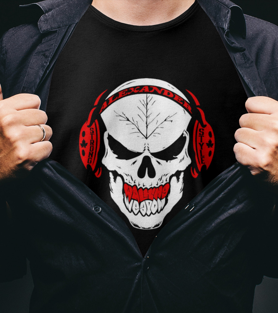 Josh Alexander Strong Style Walking Weapon Skull T-Shirt
