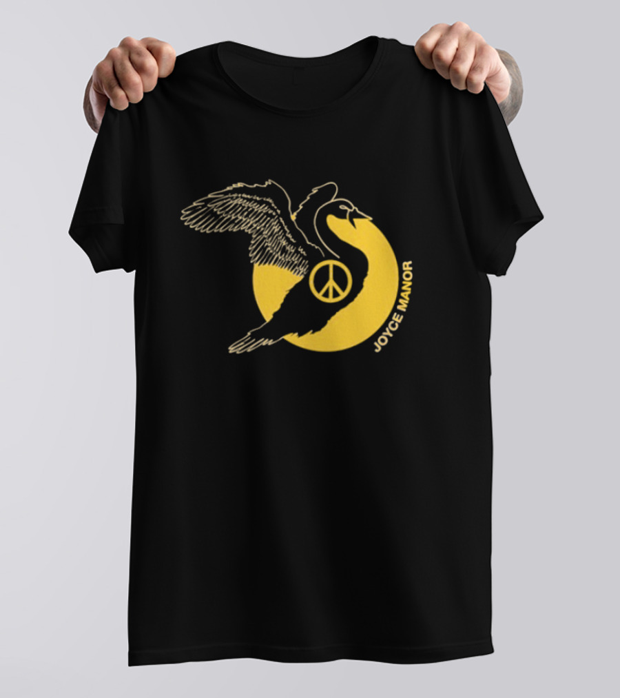 Joyce Manor Peace Swan With Peace Symbol Circle T-Shirt