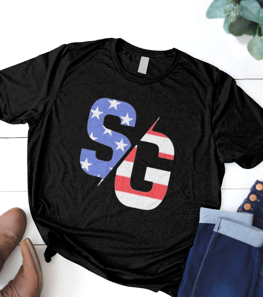 Justin Swanstrom Racing SG Stars Stripes Merica Flag T-Shirt