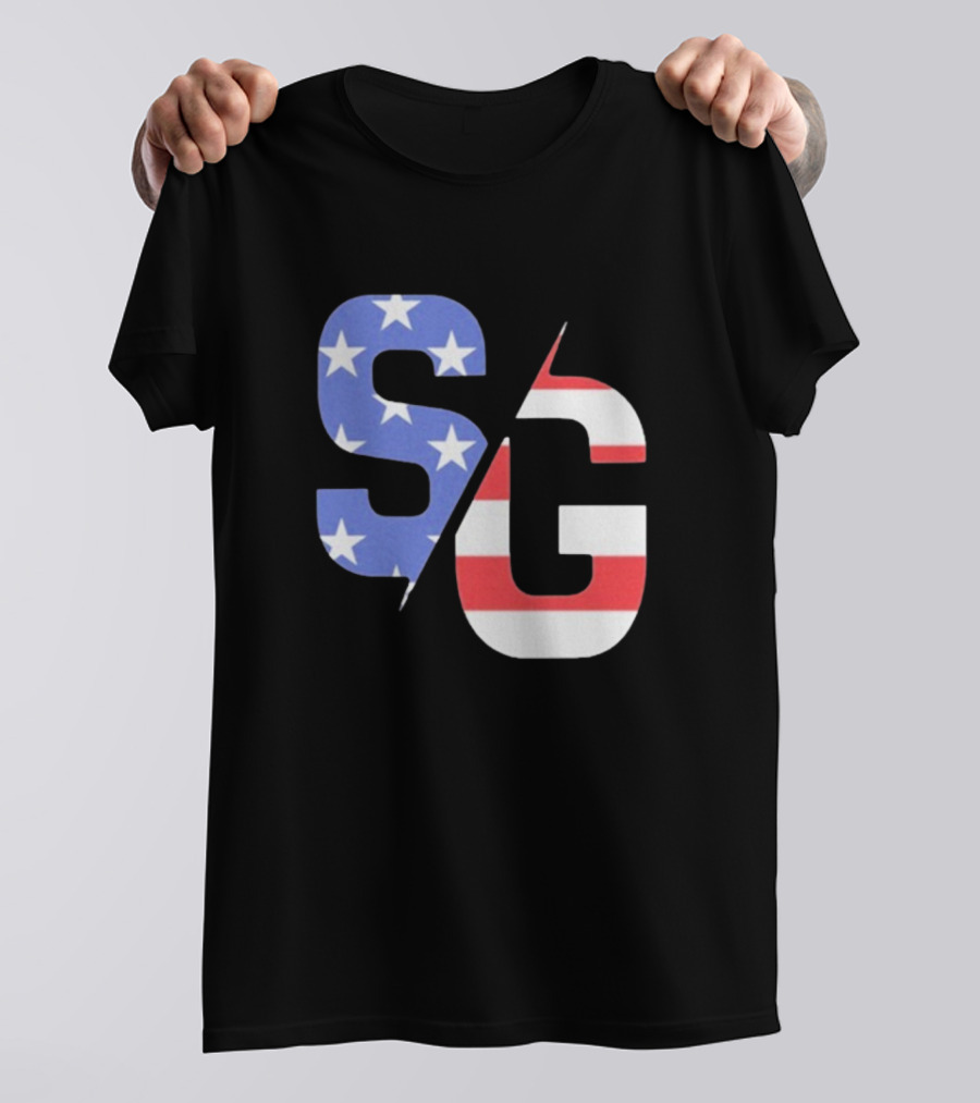 Justin Swanstrom Racing SG Stars Stripes Merica Flag T-Shirt