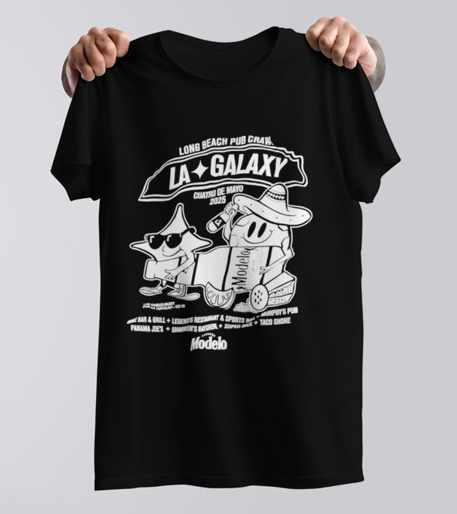 LA Galaxy Long Beach Pub Crawl Summer Vibe Festivities T-Shirt