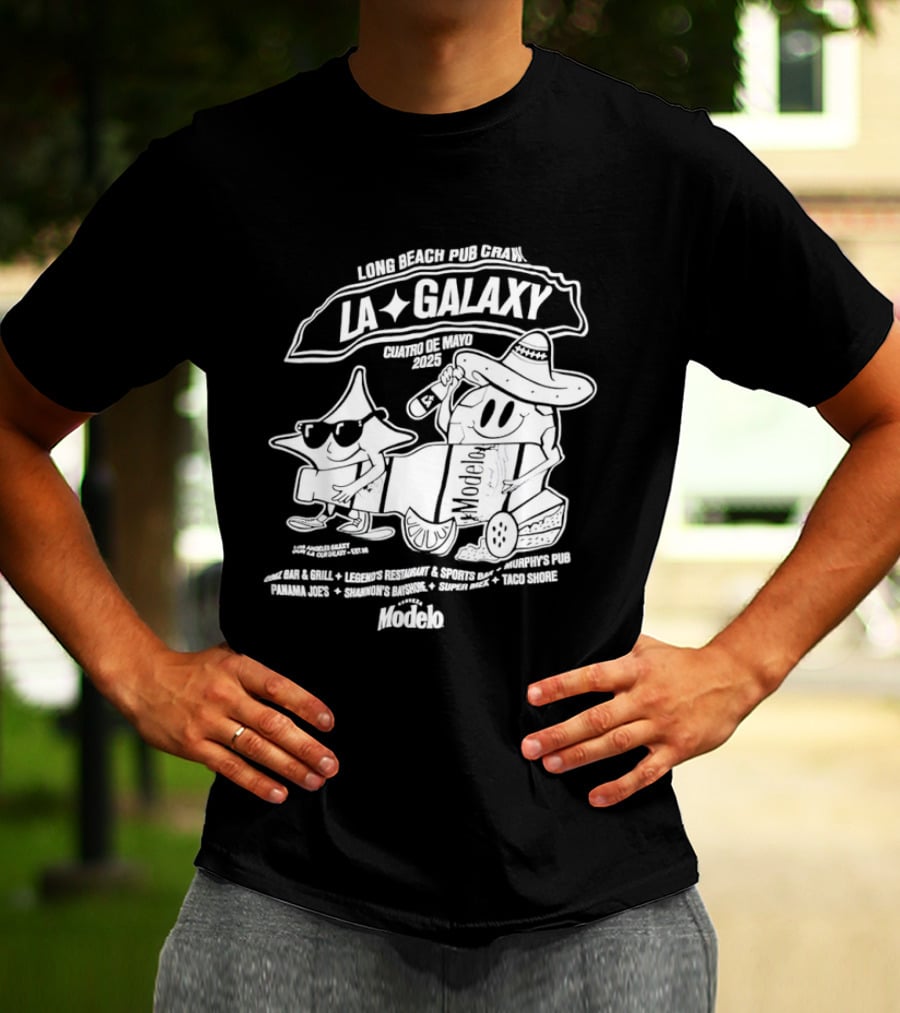 LA Galaxy Long Beach Pub Crawl Summer Vibe Festivities T-Shirt