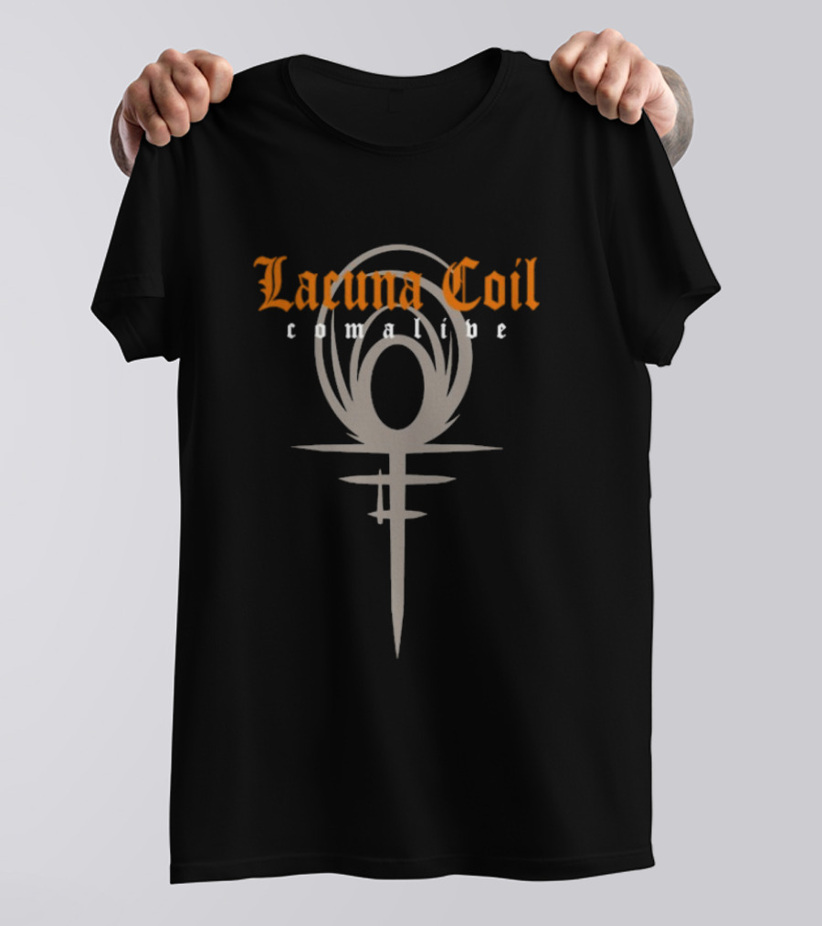 Lacuna Coil Comalive Milan Symbol Iconic Style T-Shirt