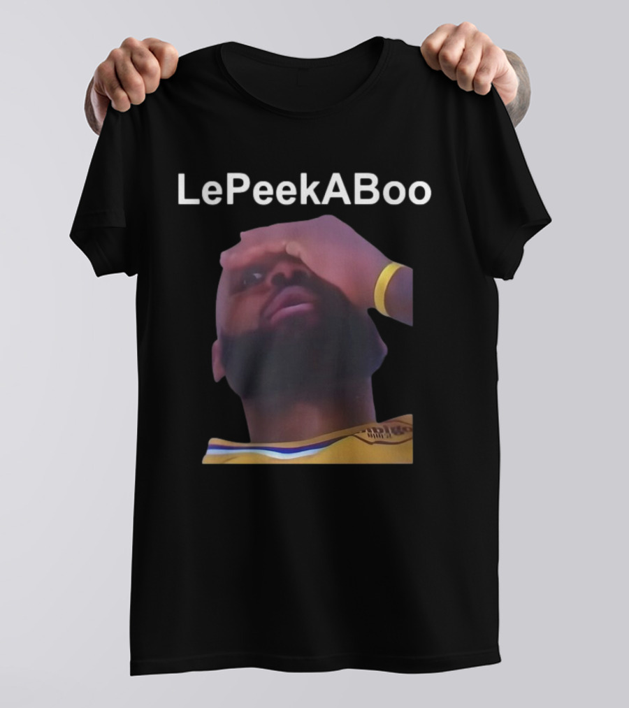 LeBron LePeekABoo Yellow Jersey Wristband T-Shirt