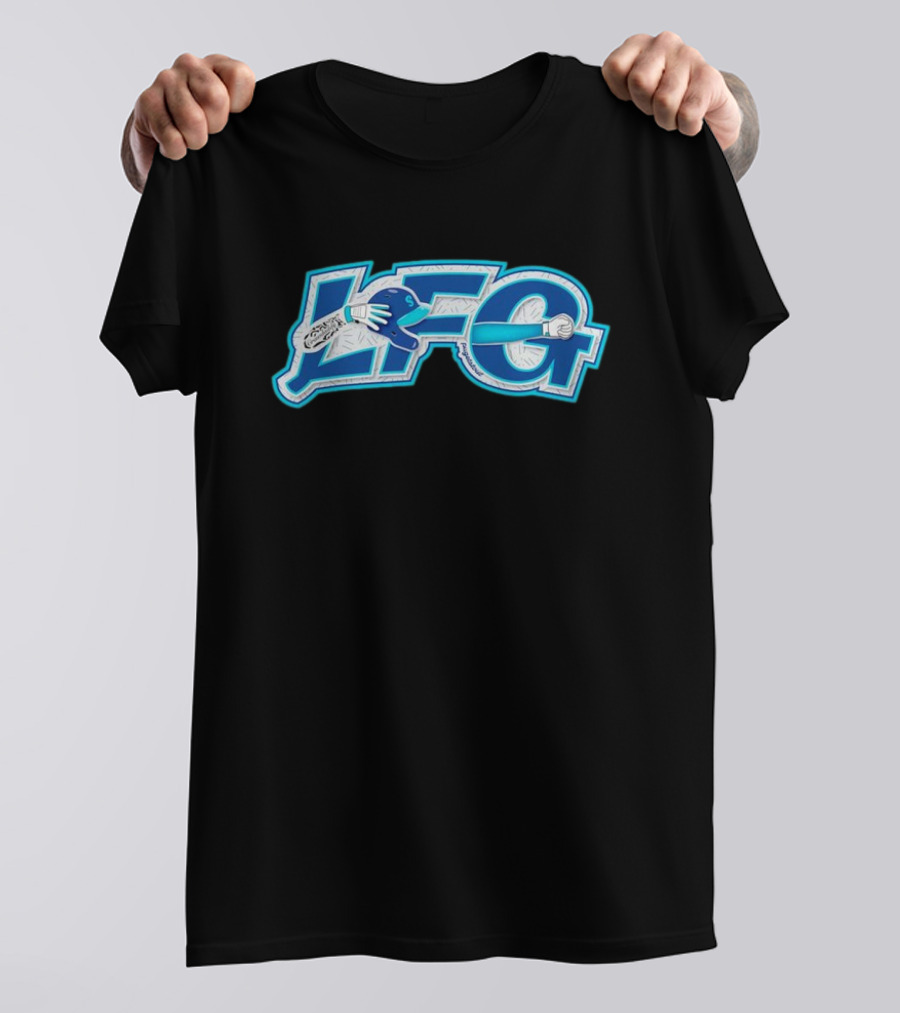LFG Crawdaddy Seattle Mariners Baseball Helmet And Bat Graphic T-Shirt