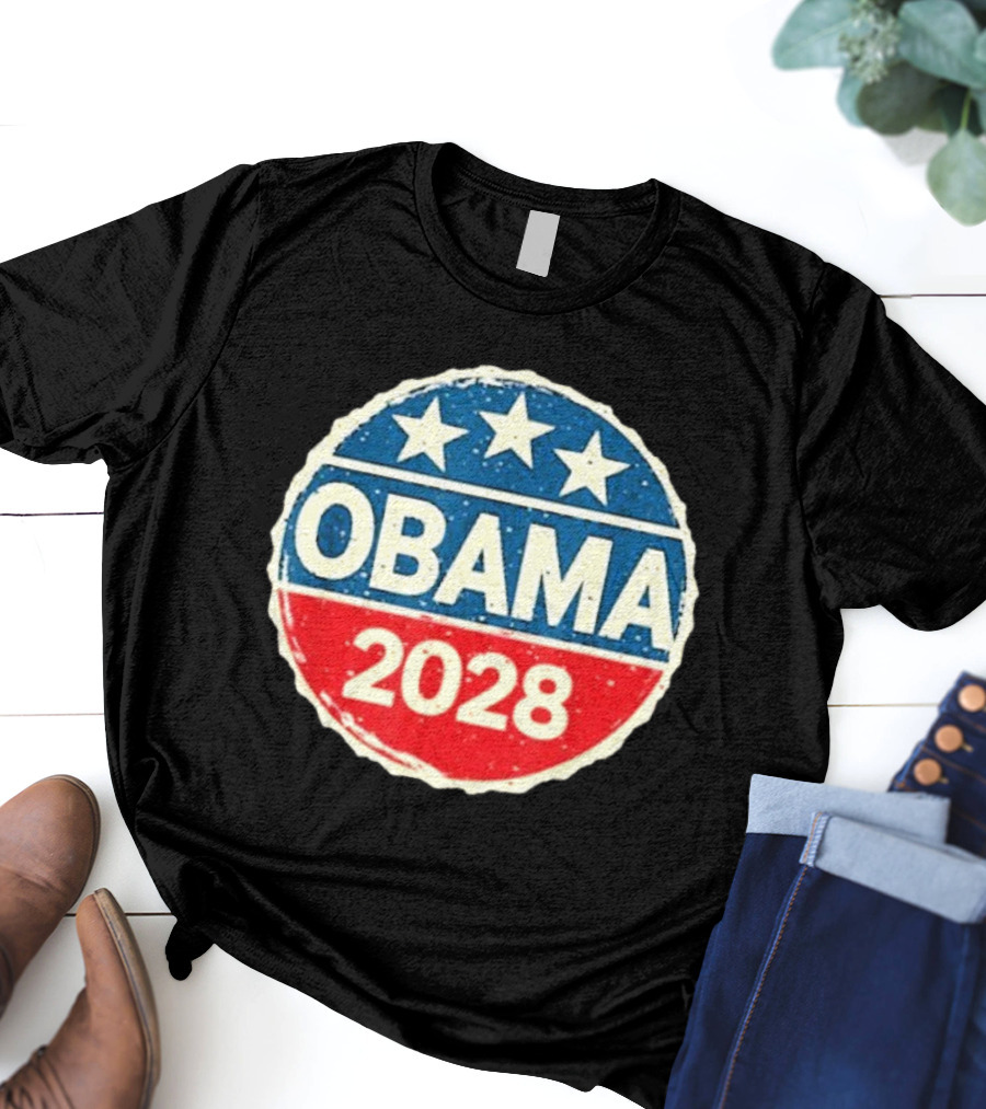 Lisa Guerrero Obama 2028 Three Star Blue Red T-Shirt