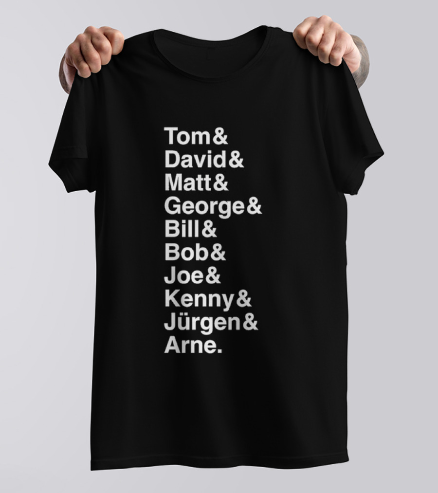 Liverpool FC 10 Coach Names Tom David Matt George Bill Bob Joe Kenny Jürgen Arne League Winning Managers T-Shirt