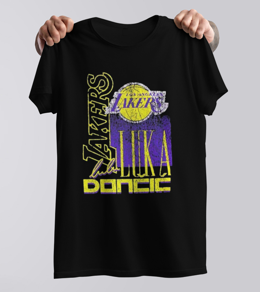 Los Angeles Lakers Luka Doncic NBA Player New Era T-Shirt