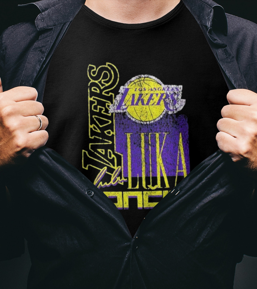 Los Angeles Lakers Luka Doncic NBA Player New Era T-Shirt