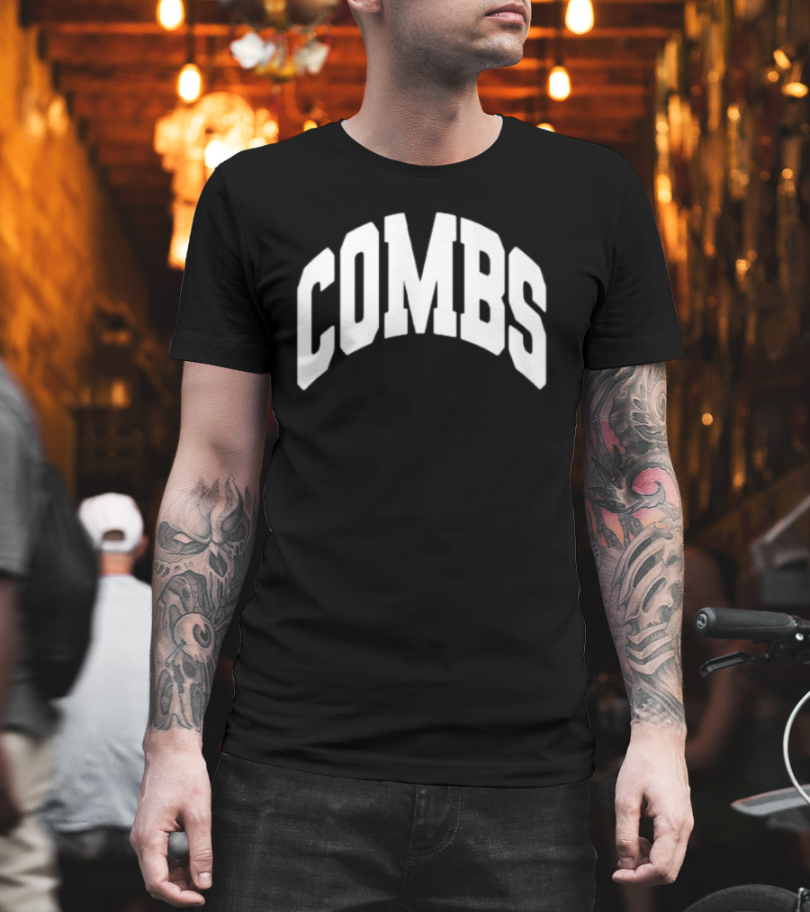 Luke Combs Merch Combs Arched 3D Lettering T-Shirt