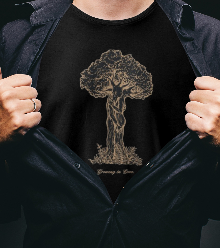 Marcosalvarado Growing In Love Embrace Tree Art T-Shirt