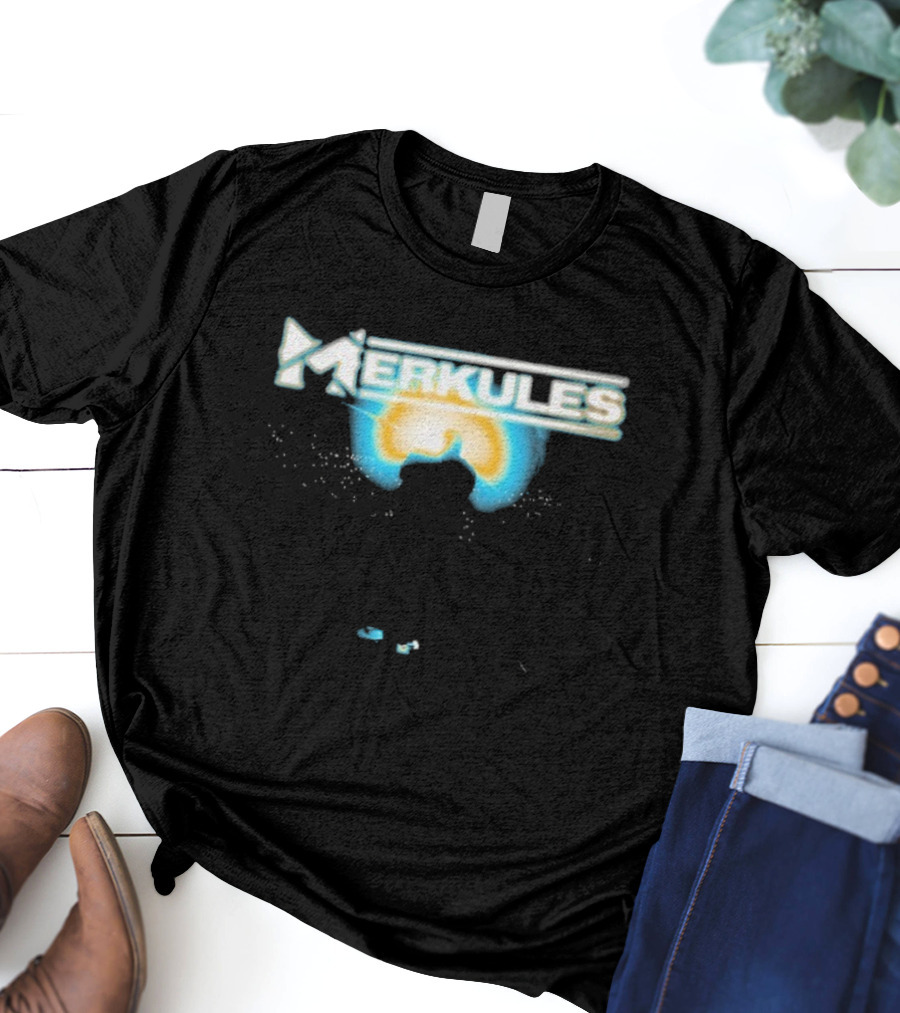 Merkules Into The Light Silhouette Against Sunburst T-Shirt