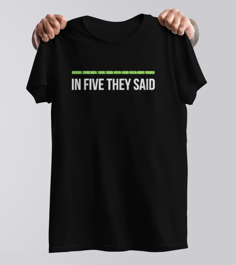 Minnesota Timberwolves In Five They Said NBA Playoffs Reference T-Shirt