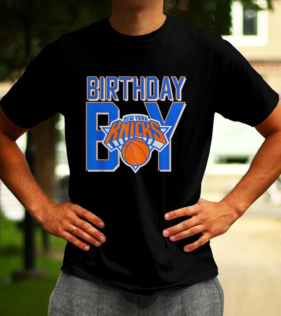 New York Knicks NBA Birthday Boy Basketball Fan Apparel T-Shirt