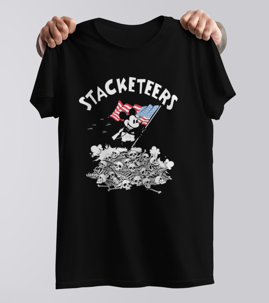 Stacketeers Mickey Mouse American Flag T-Shirt