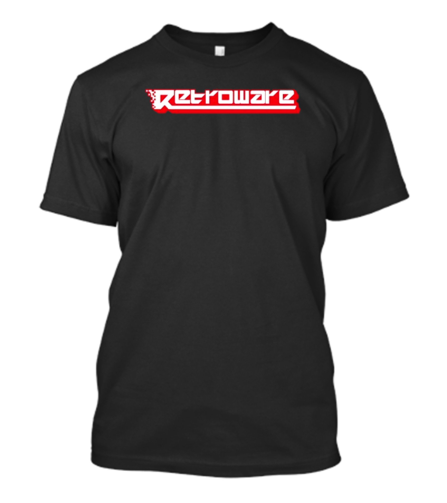 Retroware Pixelated Retro Gaming Style Red Branding T-Shirt