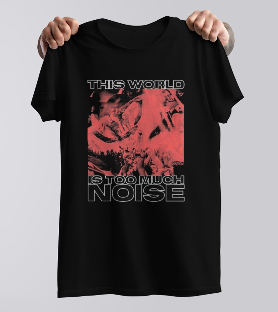 This World Is Too Much Noise Rise Against Concert Imagery T-Shirt