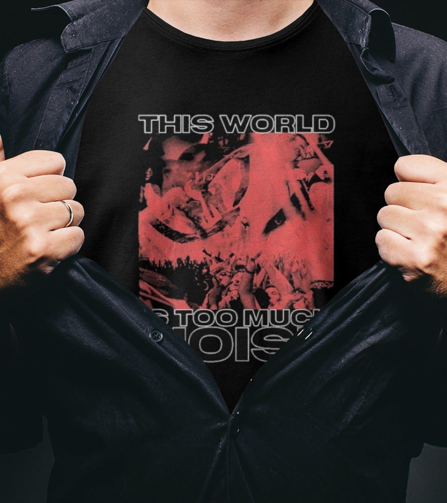 This World Is Too Much Noise Rise Against Concert Imagery T-Shirt