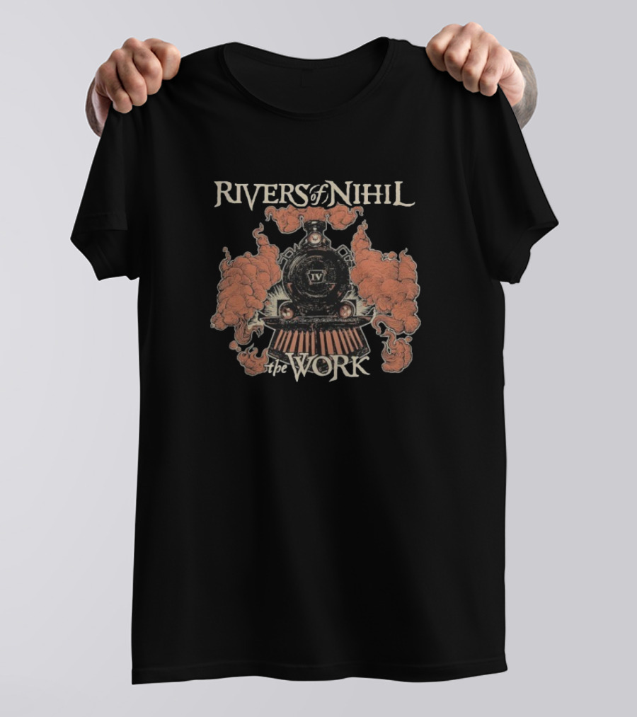 Rivers Of Nihil The Work Train Smoke Engine Graphic T-Shirt