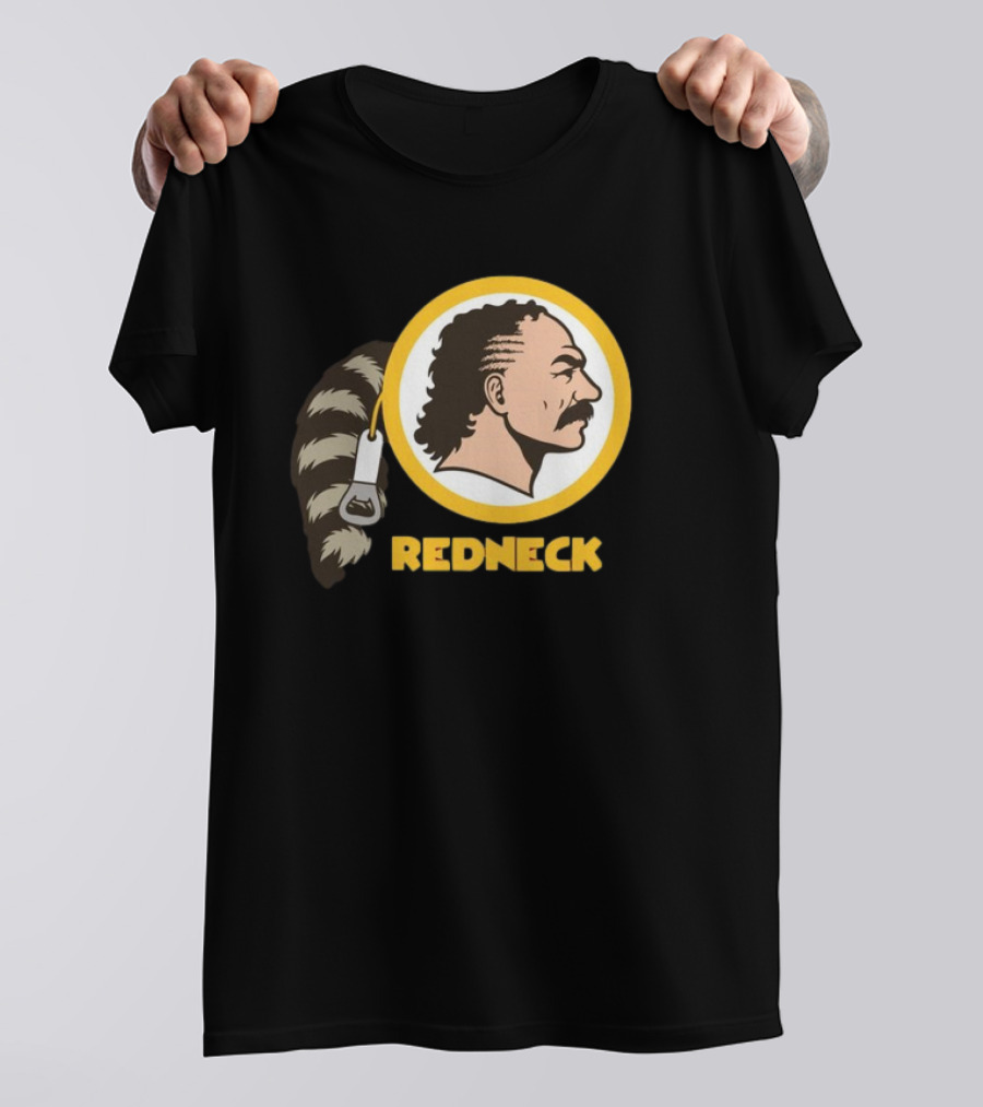 Redneck Team Washington Redskins Raccoon Tail Logo T-Shirt