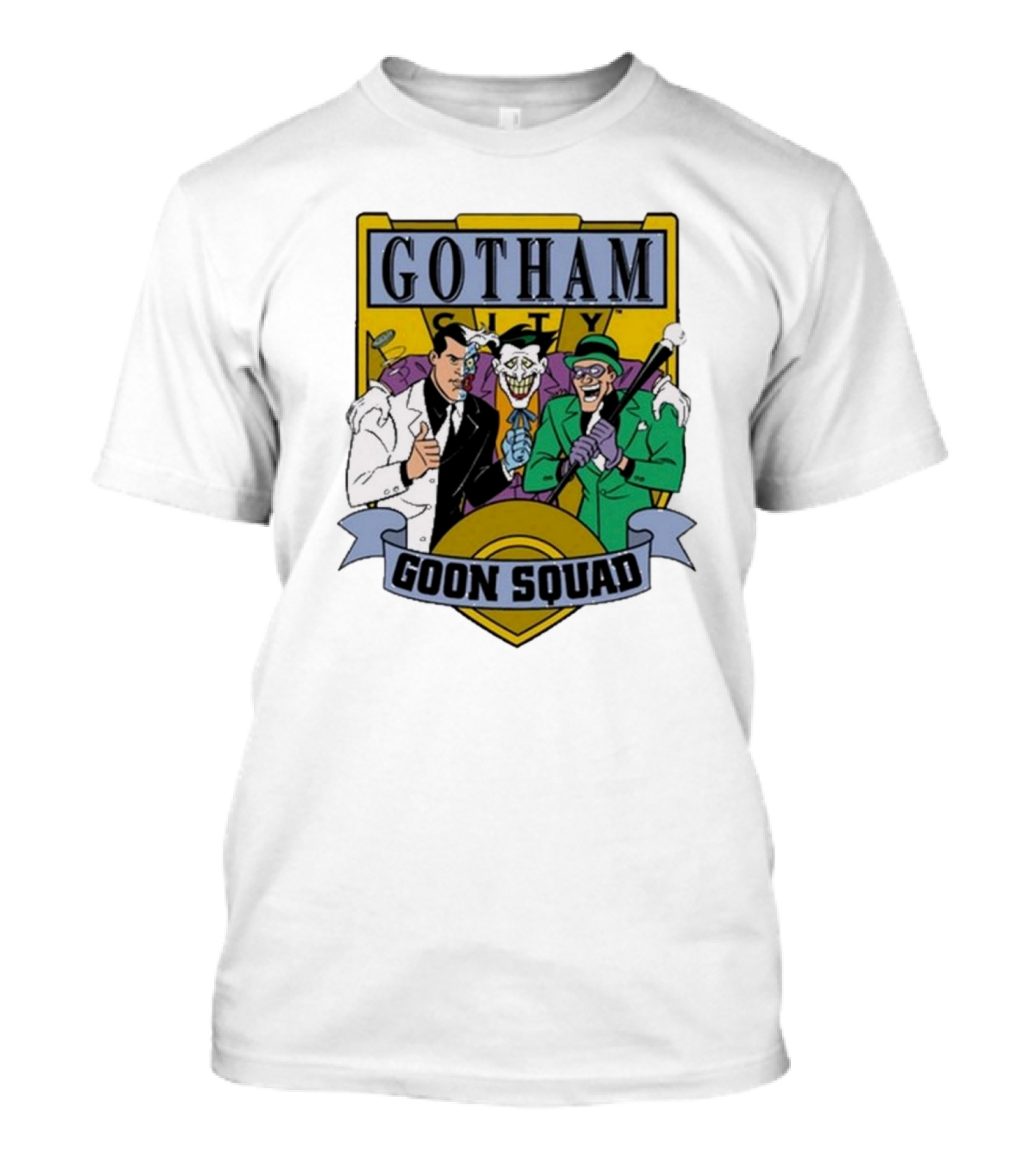 Gotham City Goon Squad Joker Riddler Trios T-Shirt