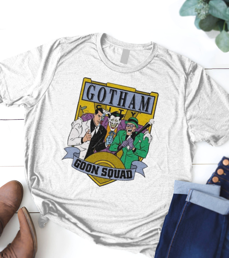 Gotham City Goon Squad Joker Riddler Trios T-Shirt