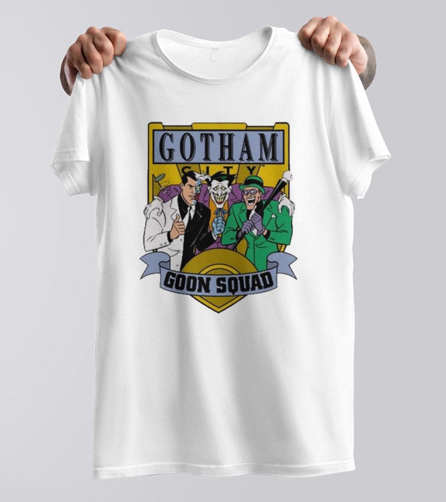 Gotham City Goon Squad Joker Riddler Trios T-Shirt