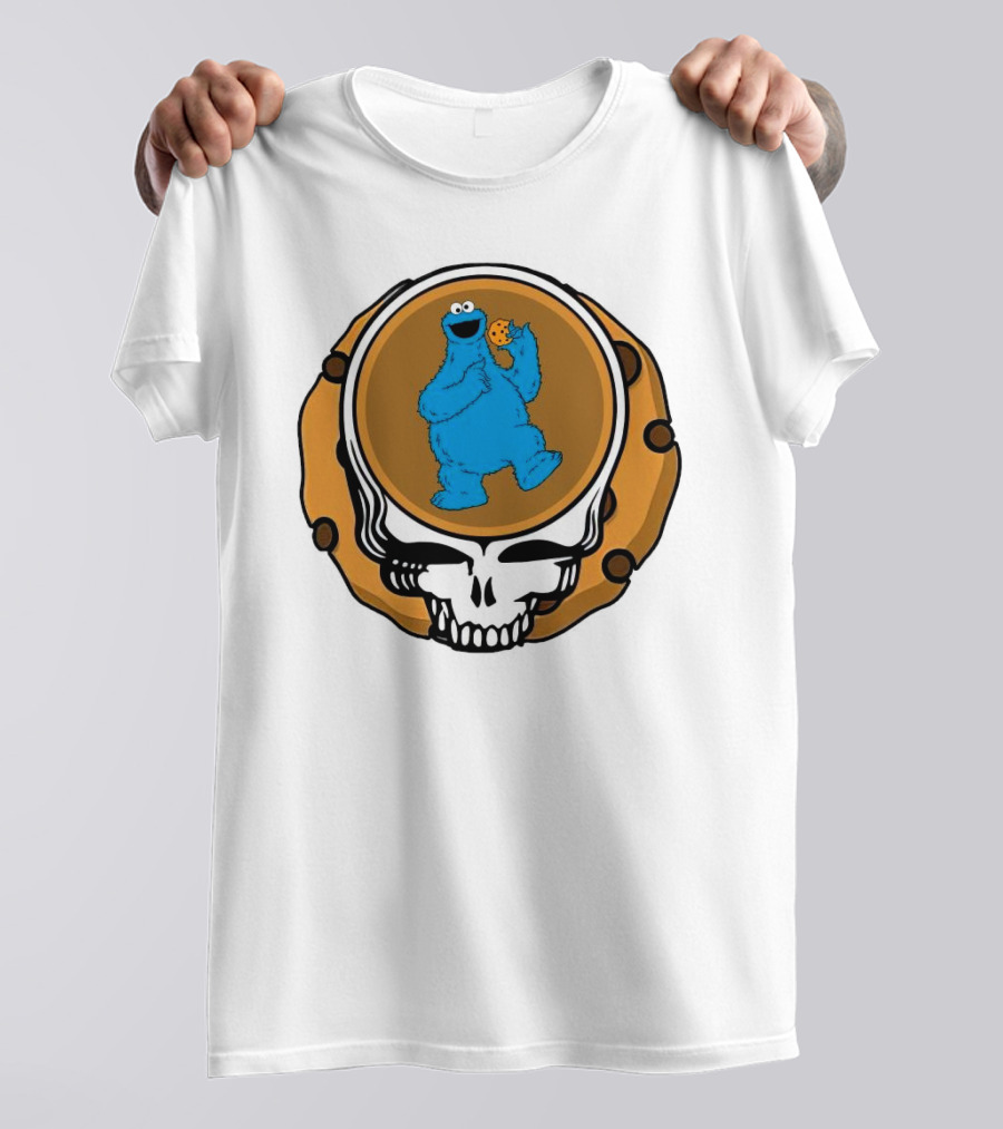 Grateful Dead Cookie Monster Steal Your Face Parody T-Shirt