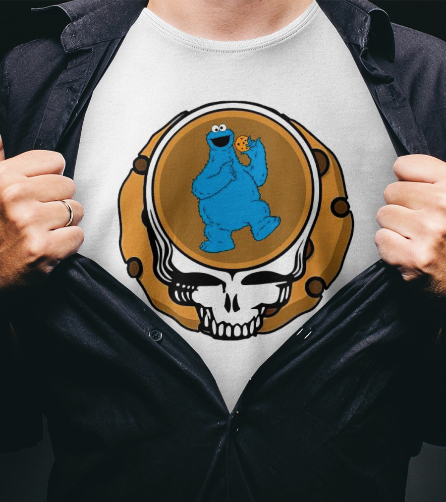 Grateful Dead Cookie Monster Steal Your Face Parody T-Shirt