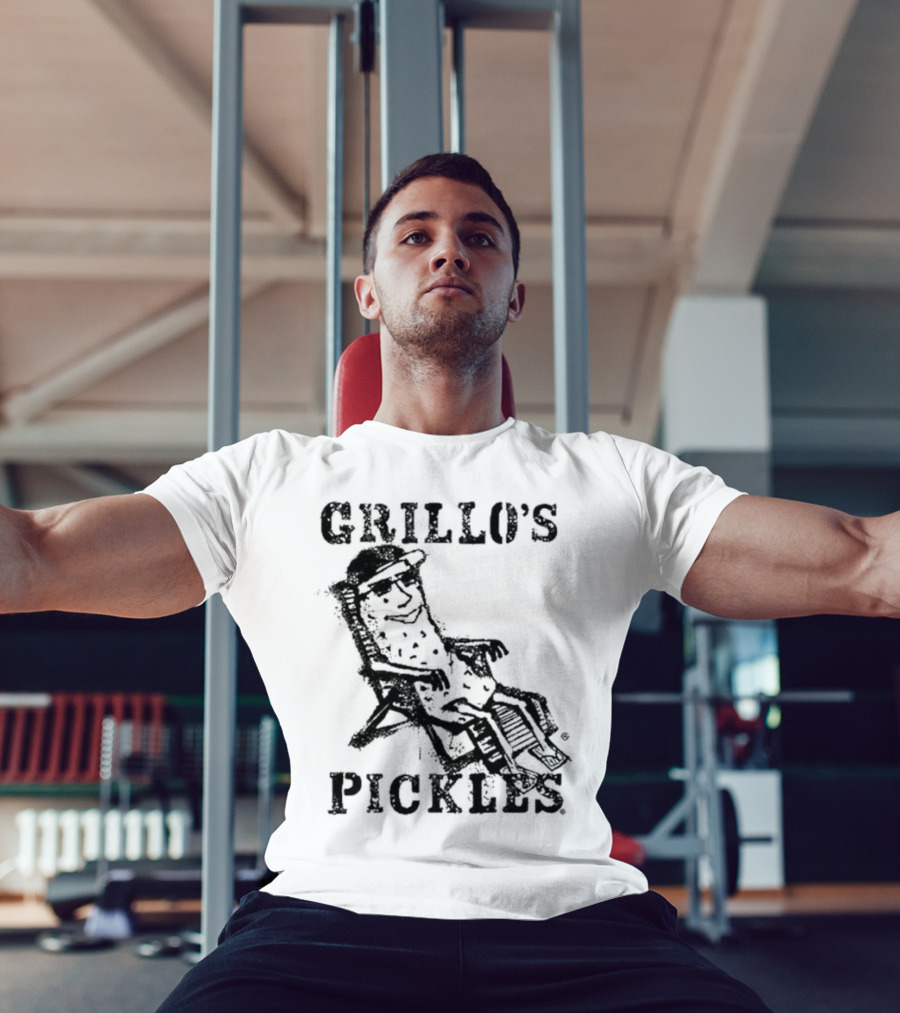 Grillo's Pickles Graffiti Pickle Image T-Shirt