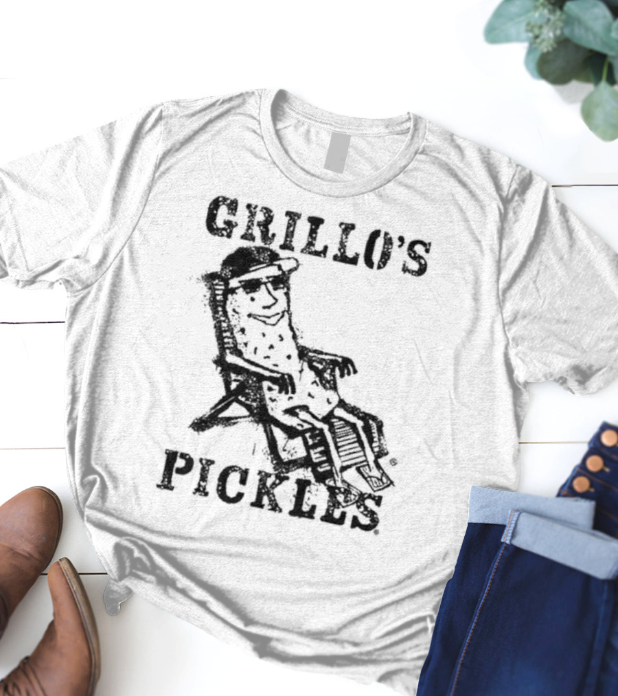 Grillo's Pickles Graffiti Pickle Image T-Shirt