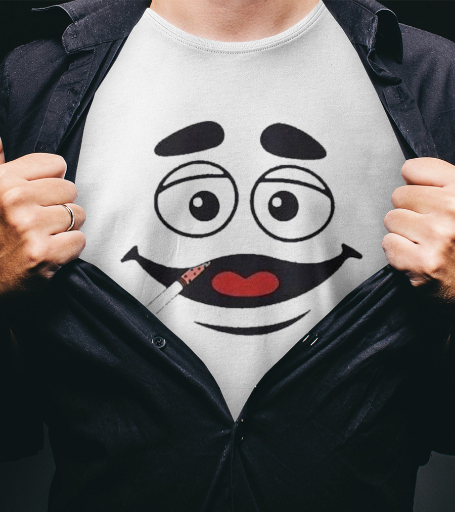 Grimace Monster Smoking T-Shirt