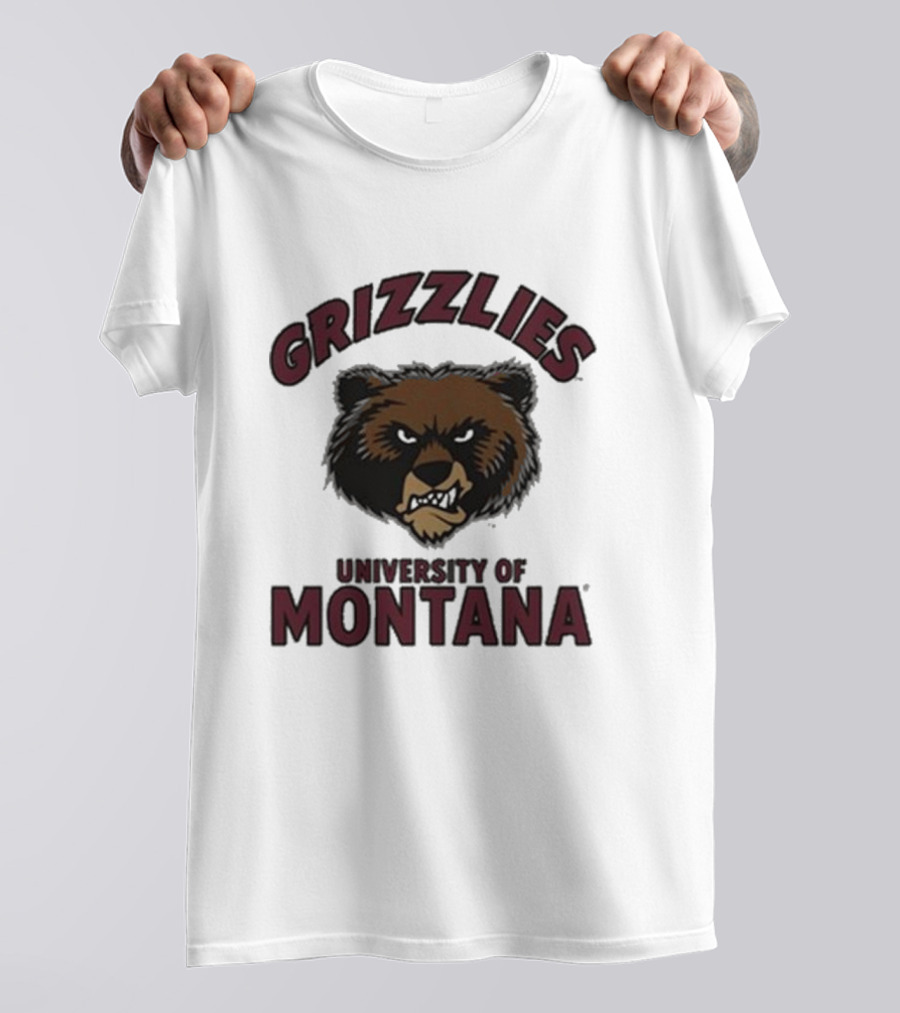 Grizzlies University Of Montana Bear Head T-Shirt