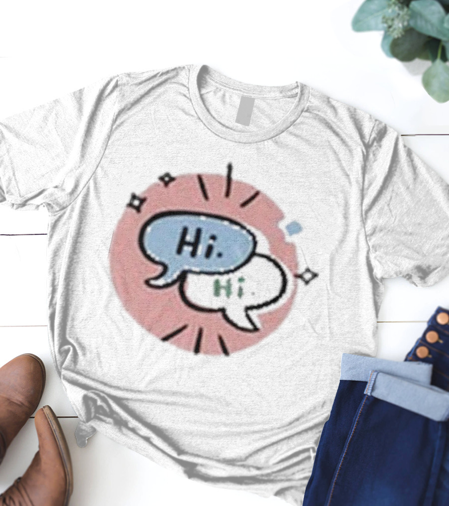 Heartstopper Hi Hi Love Story Conversation Bubbles T-Shirt