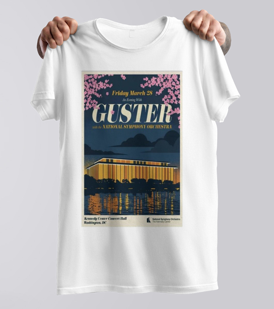 Friday March 28 An Evening With Guster National Symphony Orchestra Kennedy Center Washington DC T-Shirt