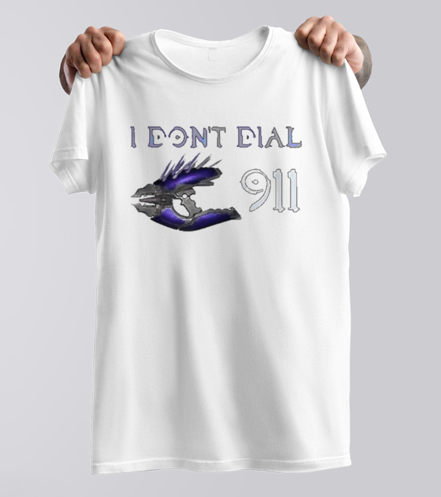 I Don't Dial 911 Halo Needler T-Shirt