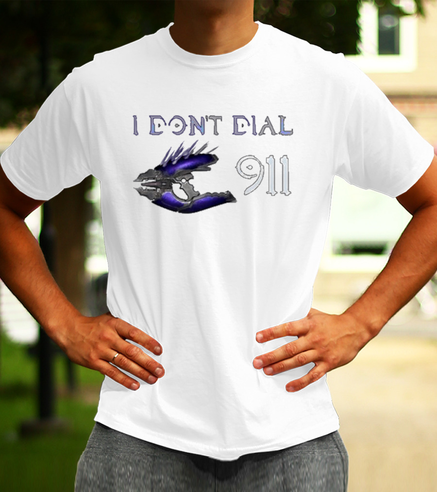 I Don't Dial 911 Halo Needler T-Shirt